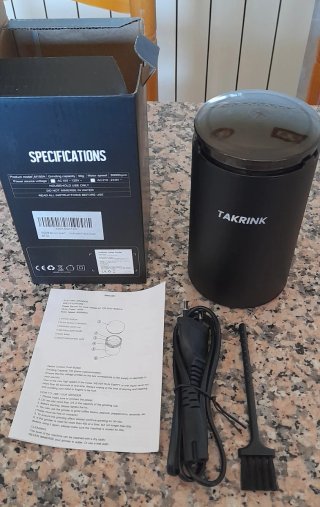 Molinillo de café eléctrico TAKRINK, nuevo.