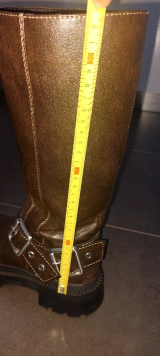 Botas Zara Marrón Talla 38 Hebillas