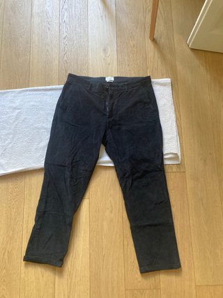 Pantalón pana Emidio Tucci azul marino talla 48