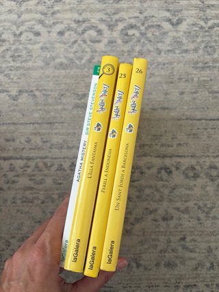Lote de libros Agatha Mistery (catalán)