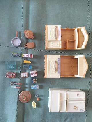 Casa Sylvanian Families con muñecos