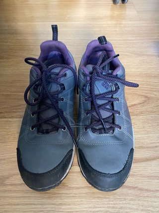 Zapatos de senderismo Columbia grises y morados