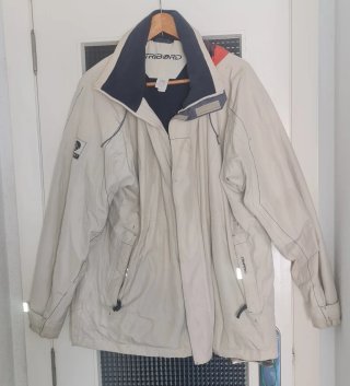 Chaqueta náutica Tribord impermeable beige