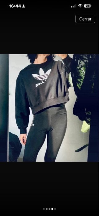 Sudadera Adidas cropped corta original