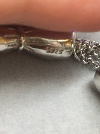 Pulsera Plata con Flor Verde y Perla