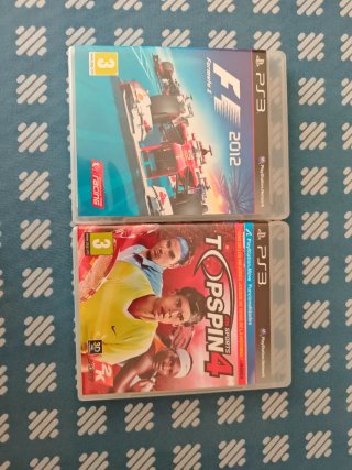 Pack PS3 F1 2012 y Top Spin 4