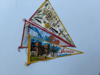 Banderines Turisticos antiguos de Valencia y Elche