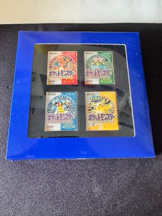 Set 4 Spille Game Boy Pokémon Rosso Verde Blu Gial