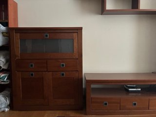 Mueble TV madera marrón