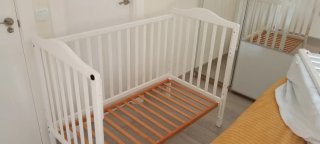 Cuna 120x60cm blanca para bebé