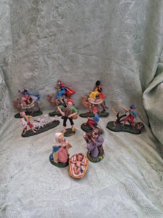 Presepe completo con statuine