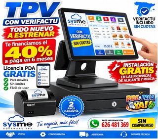 TPV Sysme 2 Pantallas Nuevo