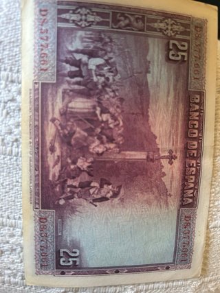 Billete antiguo 50 Pesetas Banco de España