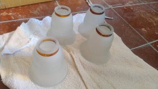 Ventilatore da soffitto vintage a 5 pale