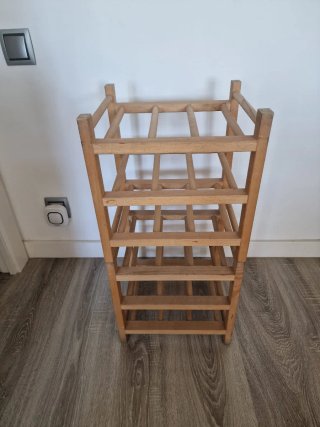 Botellero de madera