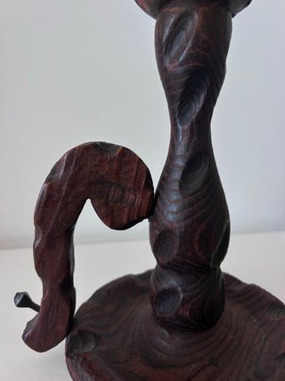 Antiguo candelabro brutalista 1960 handmade