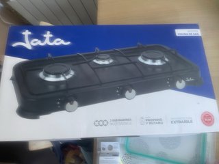 Cocina de gas Jata 3 fuegos + kit