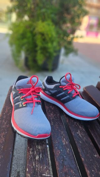 Zapatillas Adidas Correr Talla 42 Gris/Rojo