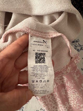 Sudadera Puma Rosa y Blanca