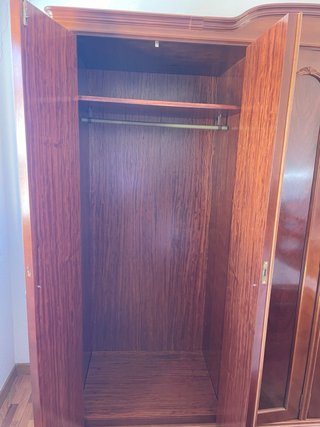Dormitorio completo madera oscura