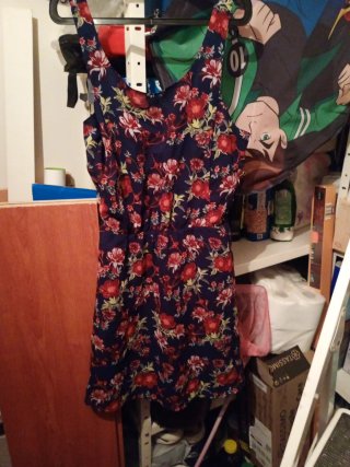 Vestido corto floral mujer talla 38