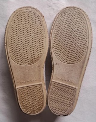 Zapatillas Lino Crudo Unisex Talla 33