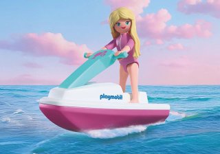 Playmobil Barbie Coche y Moto de Agua 72123