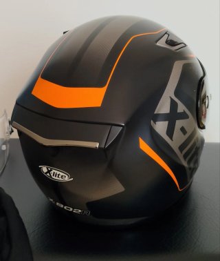 Casco X-lite Talla L Negro Naranja
