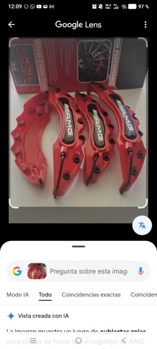 Embellecedores Pinza Freno AMG Rojo