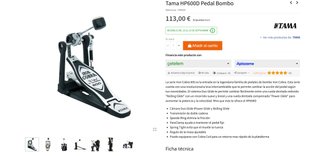 Pedal Bombo Batería Tama Iron Cobra HP600D