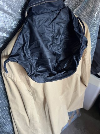 Giacca uomo beige con collo alto