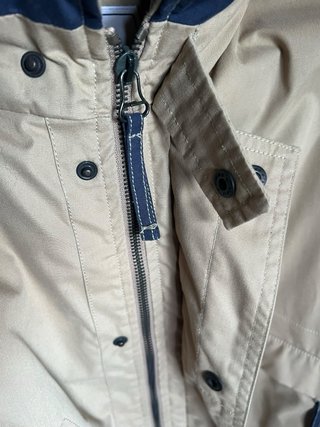 Giacca uomo beige con collo alto