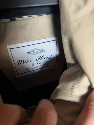 Giacca uomo beige con collo alto