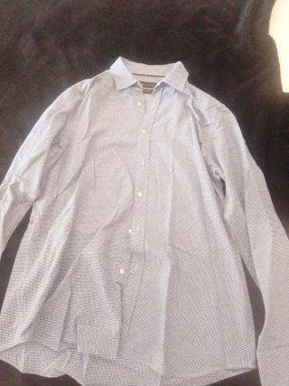 Camisa Massimo Dutti Azul Talla M.