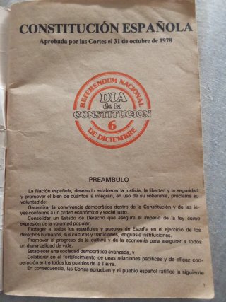 Libro constitución española