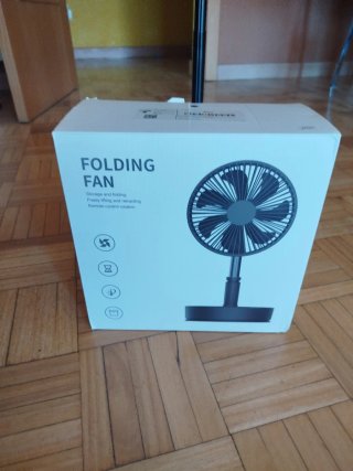 Ventilador Negro Plegable y Portátil