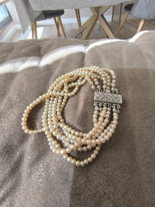Pulsera Vintage 6 hilos Cierre Plata 835