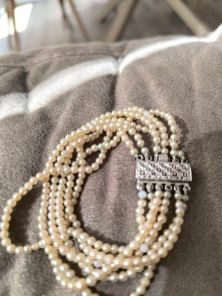 Pulsera Vintage 6 hilos Cierre Plata 835