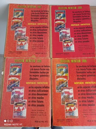 LOTE DE 4 COMICS ANTIGUOS INFINITUM 2000
