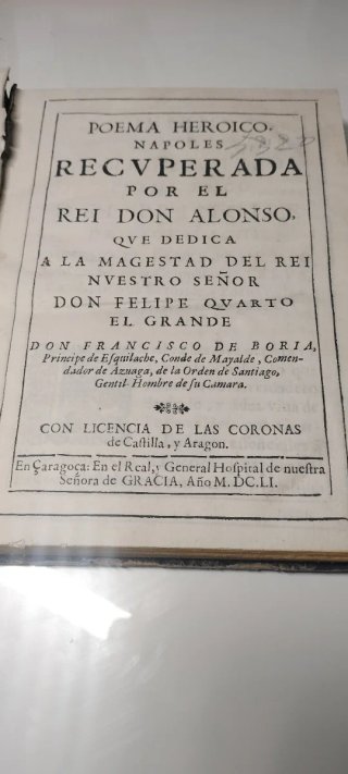 Nápoles Recuperada (1651) - Francisco de Borja. 1ª