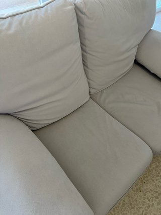 Sofá cama 2 plazas beige 147x90x82
