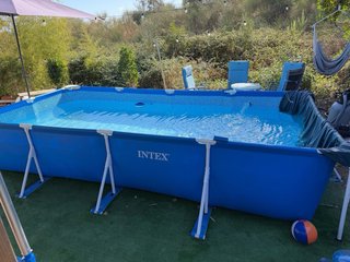 Piscina desmontable Intex azul