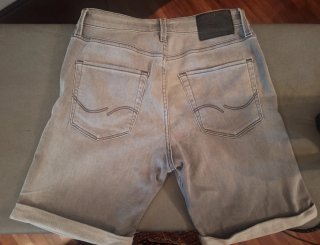 Pantalones cortos vaqueros Jack & Jones gris niño