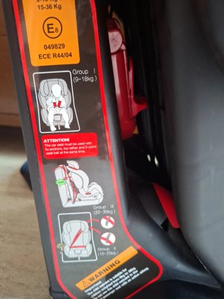Silla de coche para bebé grupo 1,2,3 con Isofix