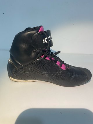 Botas Moto Alpinestars Mujer Negras y Rosas