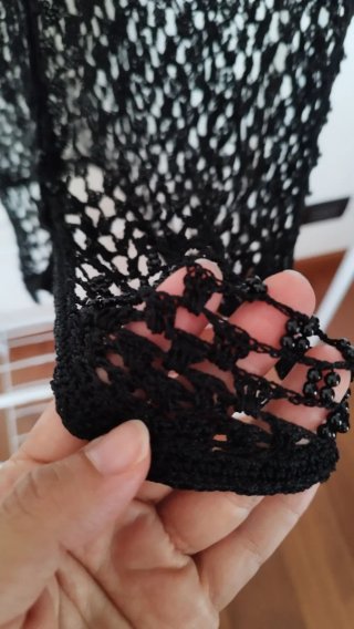 Gilet fatto a mano nero