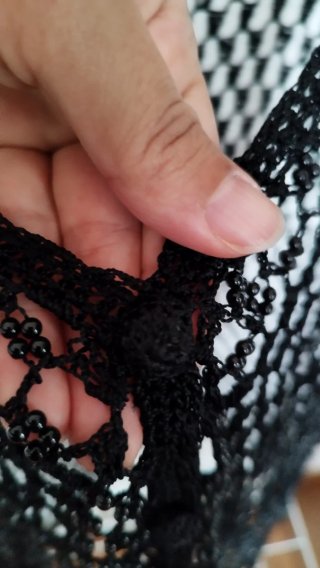 Gilet fatto a mano nero