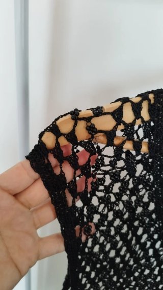 Gilet fatto a mano nero