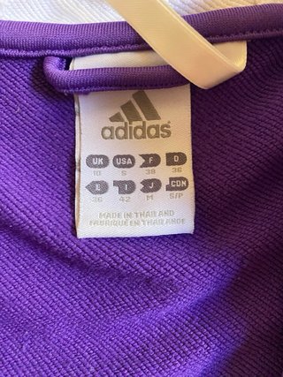 Chaqueta Adidas Morado y Blanco Talla S