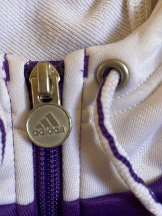 Chaqueta Adidas Morado y Blanco Talla S
